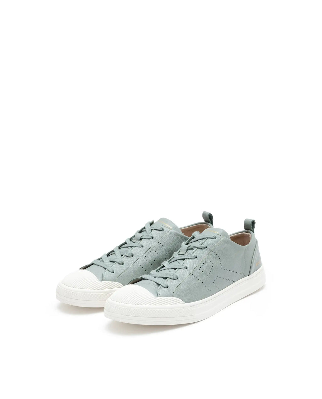 Rare Rabbit Mens Sauron Pro Sage Premium Milled Leather Lace Up Low Top Round Toe Sneaker Shoes