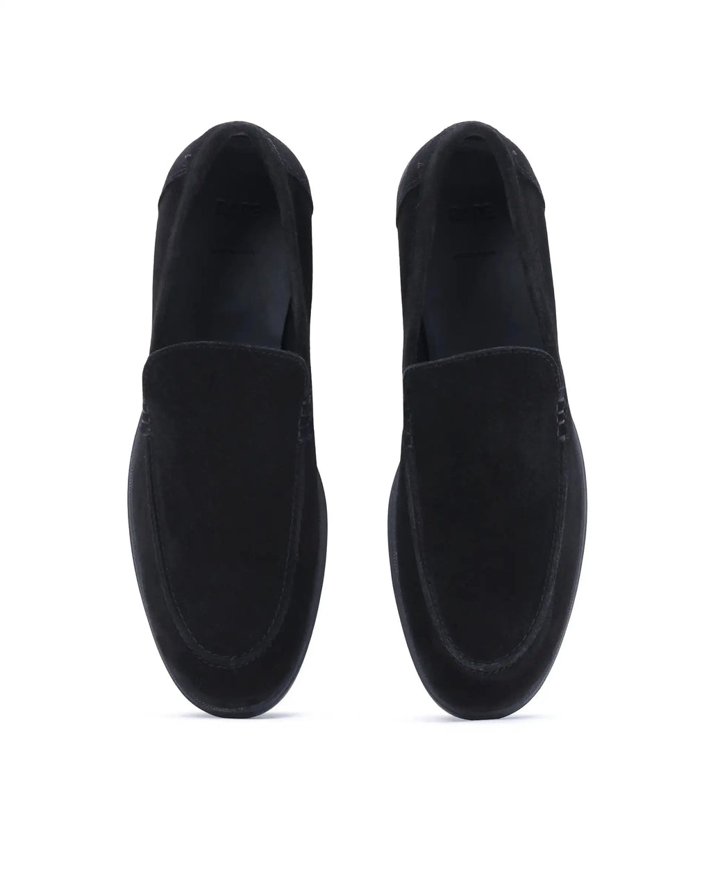 Rare Rabbit Men Velour Black Suede Leather Slip-On Closure Loafer