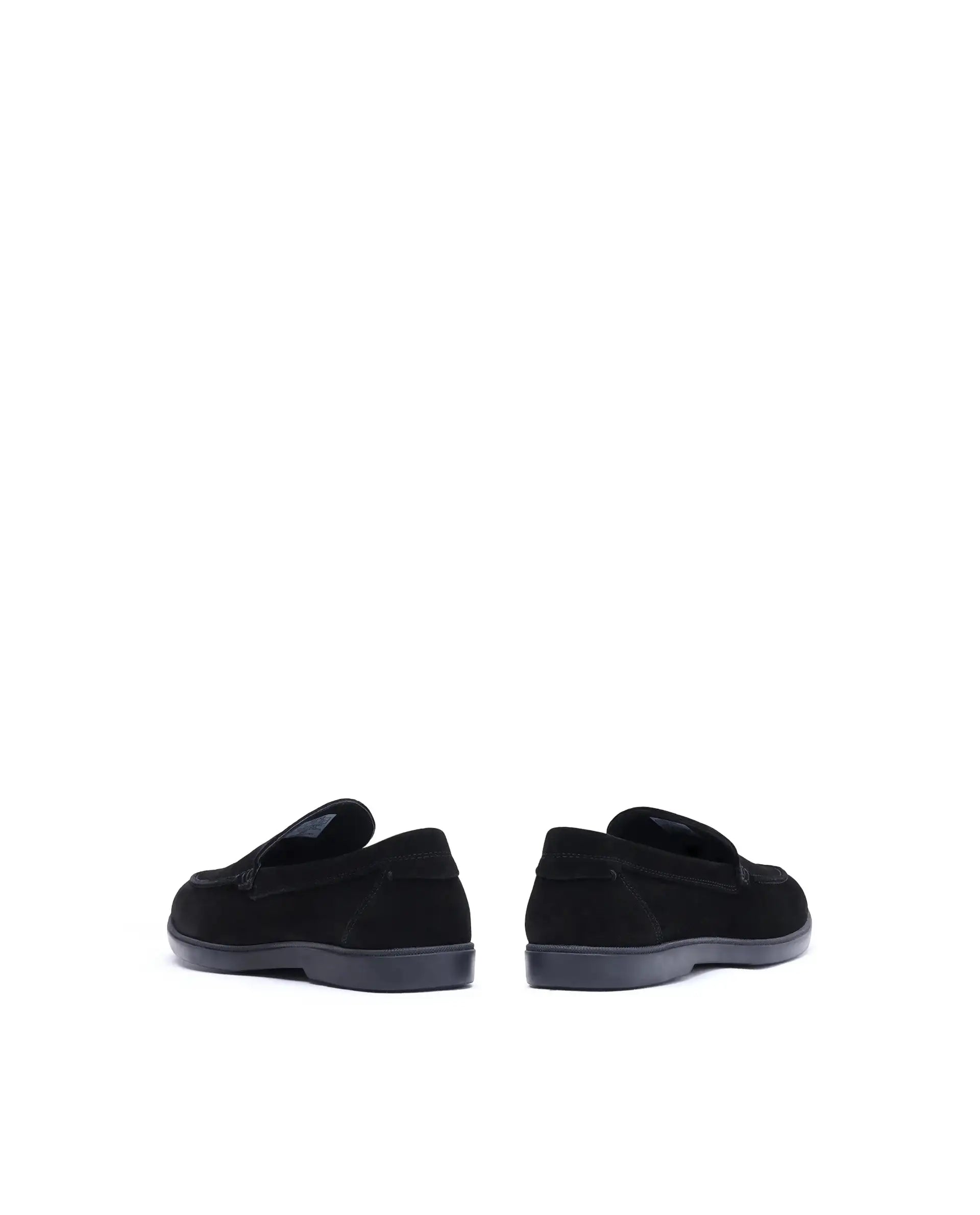 Rare Rabbit Men Velour Black Suede Leather Slip-On Closure Loafer