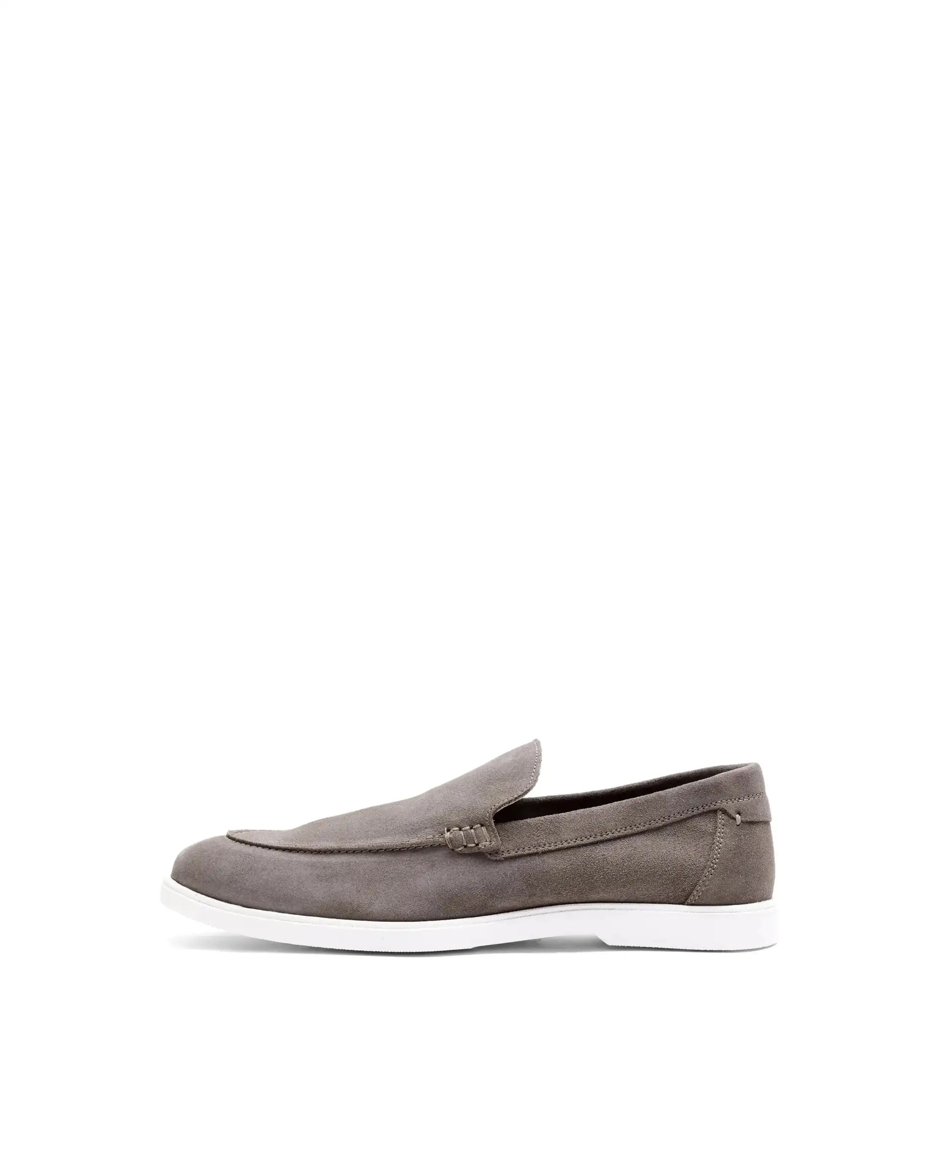 Rare Rabbit Men Velour Fawn Suede Leather Slip-On Closure Loafer