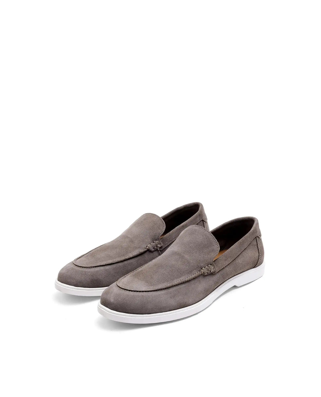 Rare Rabbit Men Velour Fawn Suede Leather Slip-On Closure Loafer