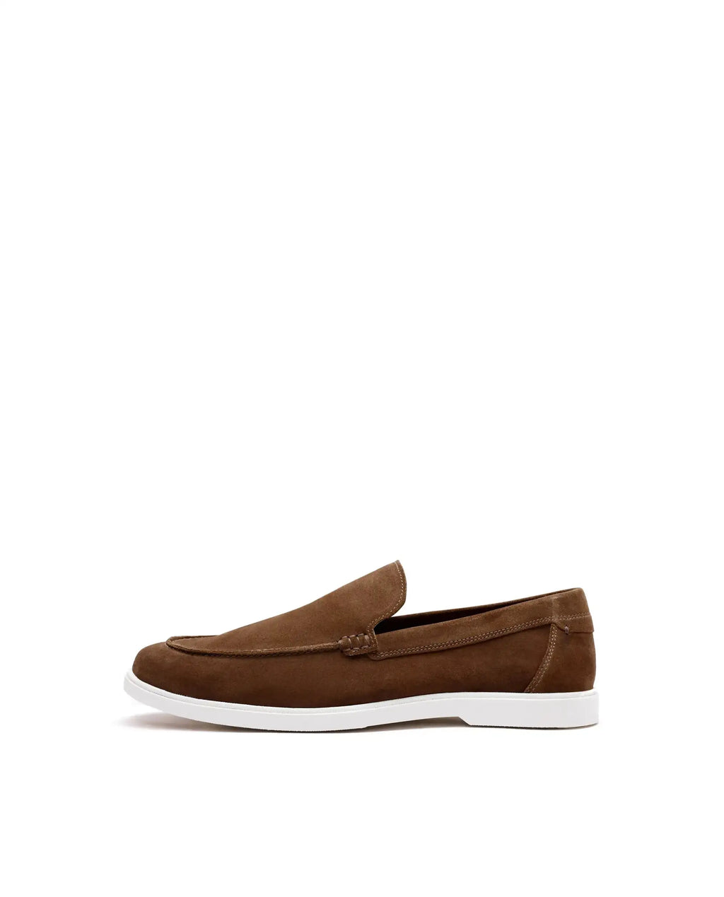 Rare Rabbit Men Velour Tan Suede Leather Slip-On Closure Loafer