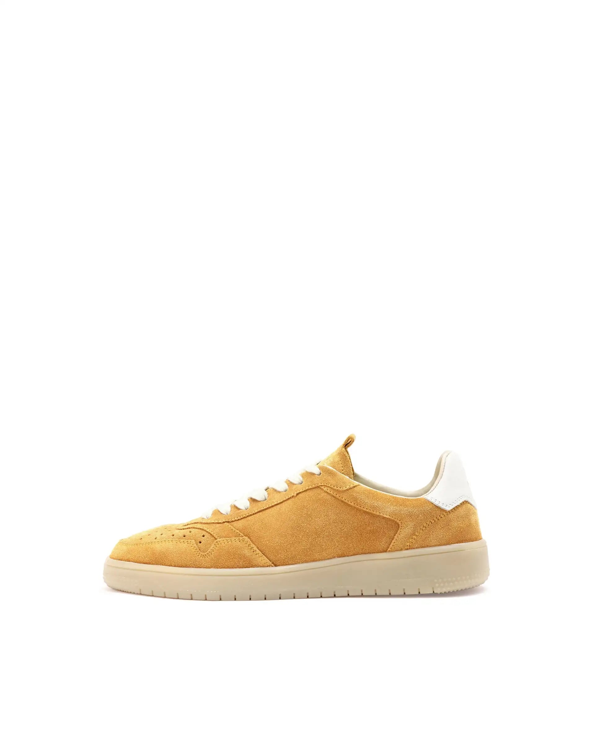 Rare Rabbit Men's Woolton Mustard Derby Style Casual Smart Suede Sneakers Shoes