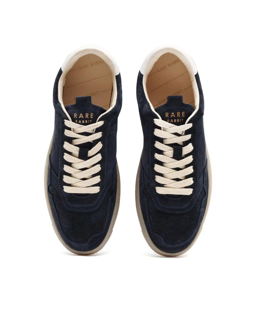 Rare Rabbit Men's Woolton Navy Derby Style Casual Smart Suede Sneakers Shoes