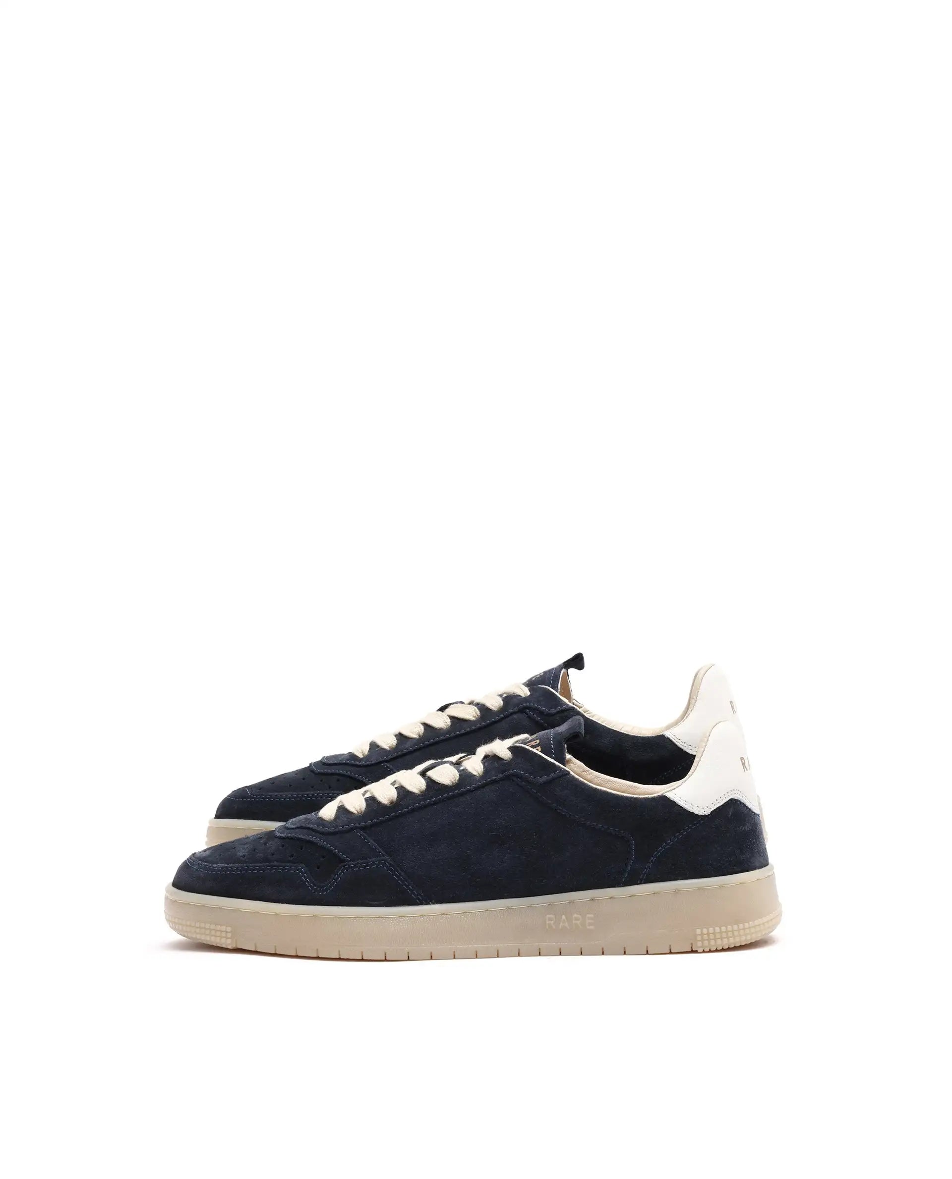 Rare Rabbit Men's Woolton Navy Derby Style Casual Smart Suede Sneakers Shoes